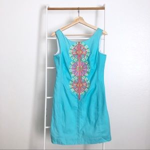 Lilly Pulitzer Kolby Floral Embroidery Zip Dress